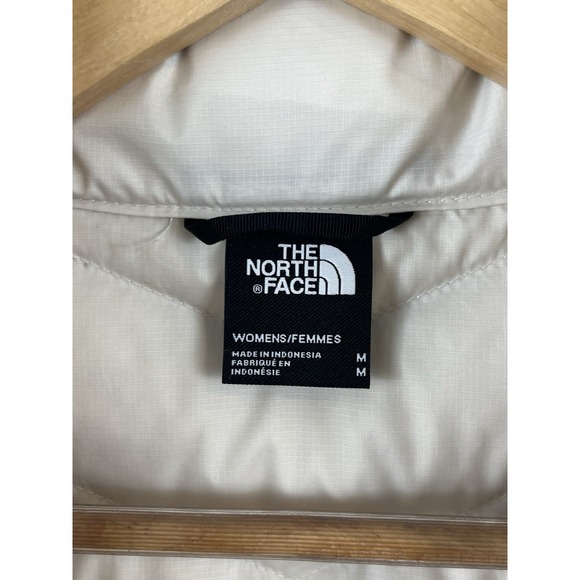The North Face Womens Down Flare Retro Coat Jacket 500 Ivory Sz Medium #NF0A4P7P - Picture 6 of 12